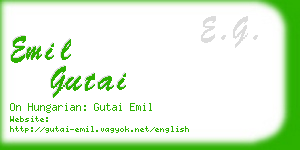 emil gutai business card